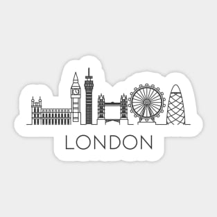 London Skyline Sticker